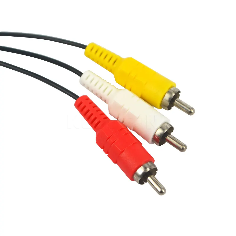 Новинка 2016 композитный кабель адаптер kebidu 1 8 м 3 RCA видео AV ТВ RGB 1080P соединительный