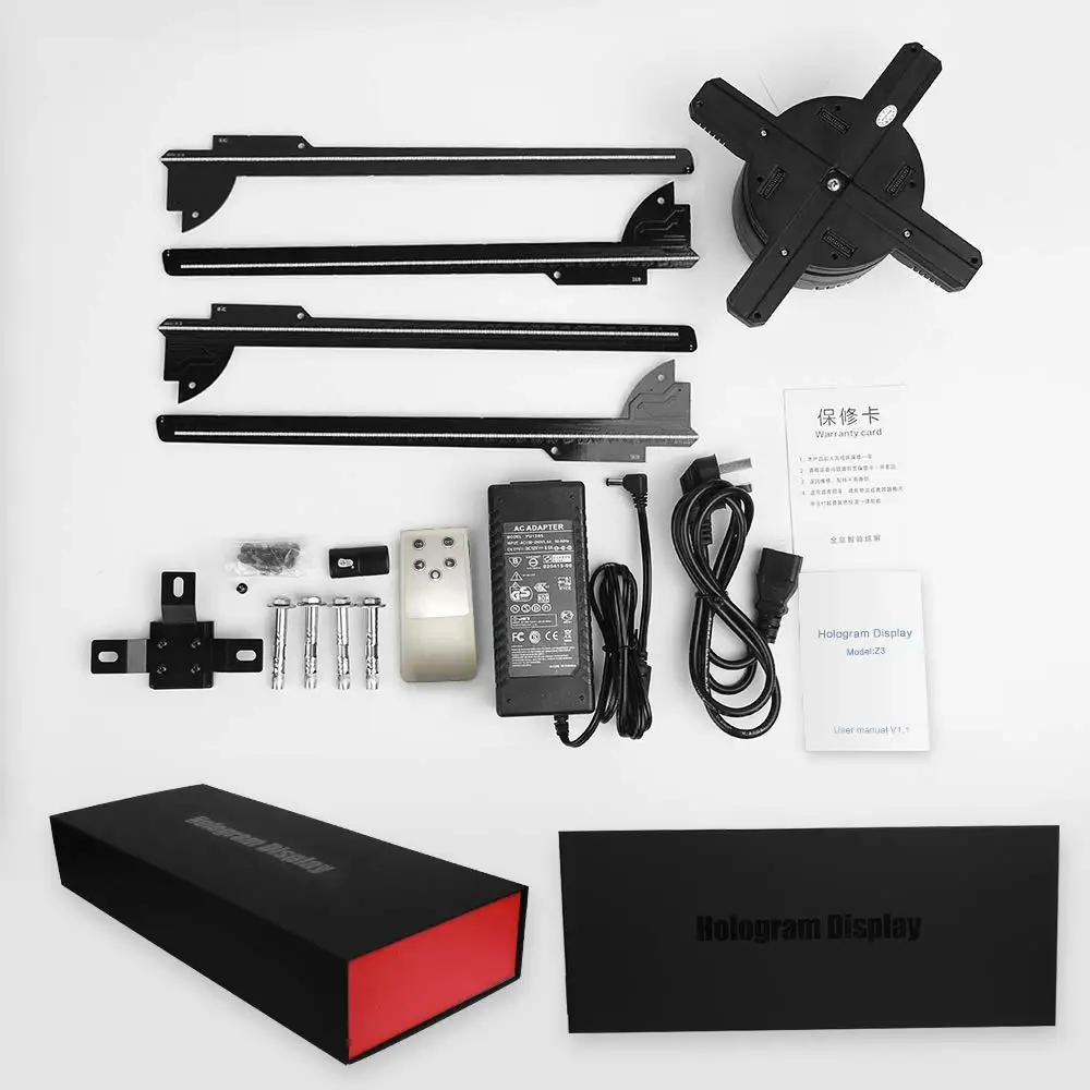 65CM WIFI 3D Hologram Projector Fan Z3,Four Axil Design Video Projector,LED Display Advertising Holographic Light,APP Control 65CM WIFI 3D Hologram Projector Fan Z3,Four Axil Design Video Projector,LED Display Advertising Holographic Light,APP Control