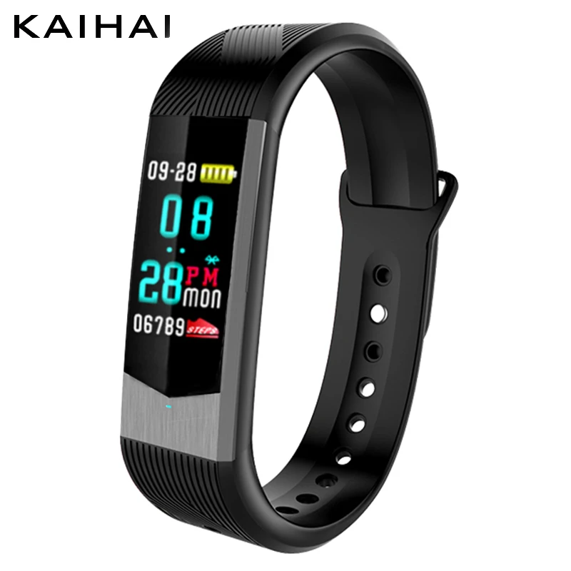 

KAIHAI 3D Smart wristband Heart Rate monitor Fitness bracelet tracker Remote camera smartband pulseira inteligente watch B30