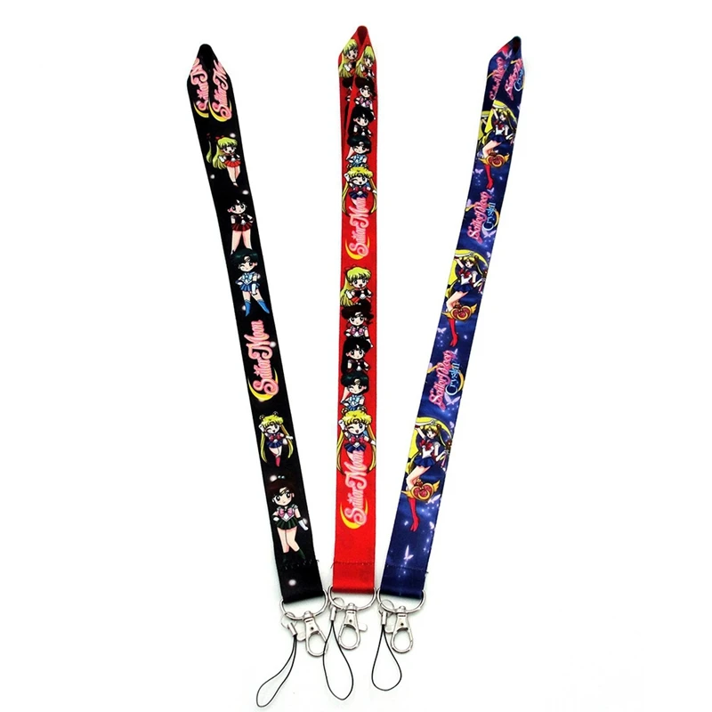 

1 Piece New Creative Anime Sailor Moon Lanyard Badge ID Cards Holders Neck Straps School Office Supply