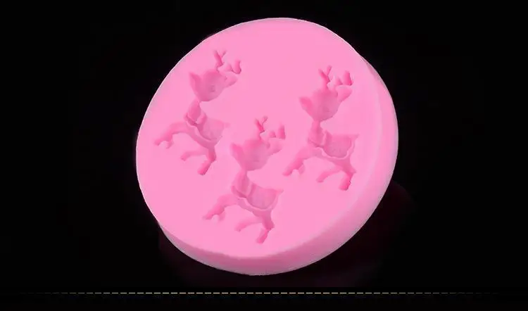 

Deer Shape Silicone 3D Mould Cookware Dining Bar Non-Stick Cake Decorating Tools Fondant Soap Molds APR9_30
