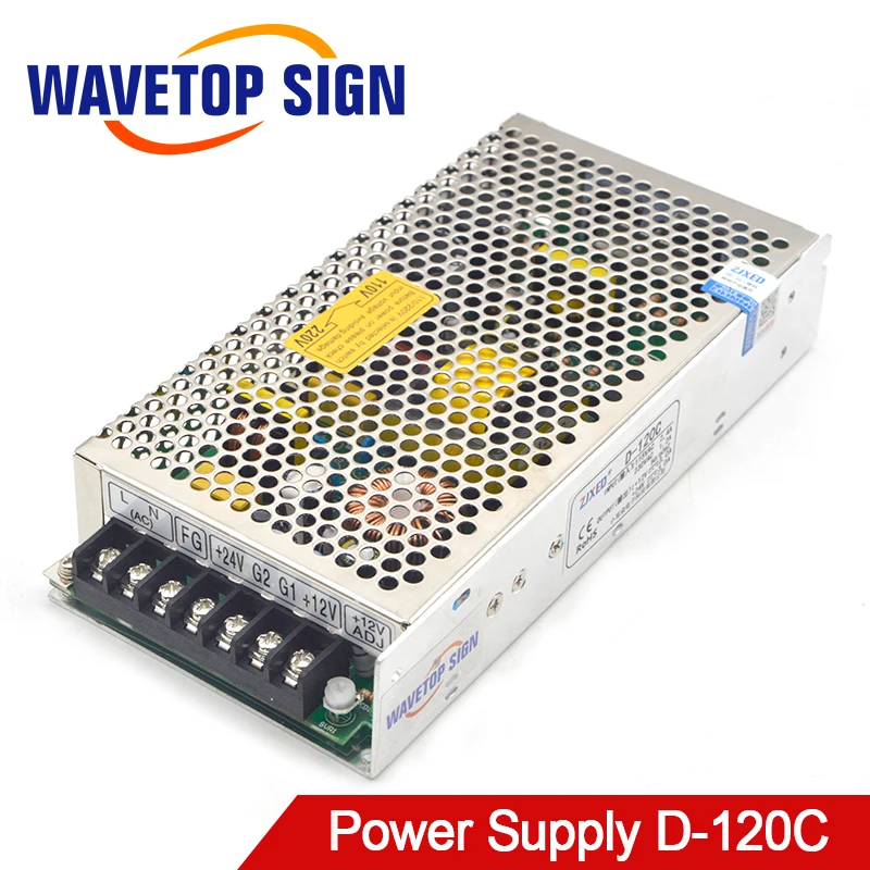 

WaveTopSign Switching Power Supply 24V 3A 12V 3A 120W use for Engraving and Cutting Machine Controller