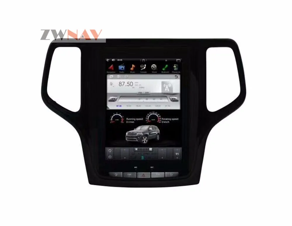 Cheap ZWNAV Tesla style Screen Newest Android 6.0 64+2GB Car Radio GPS Navigation Head Unit For Jeep Grand Cherokee 2014-2018 2