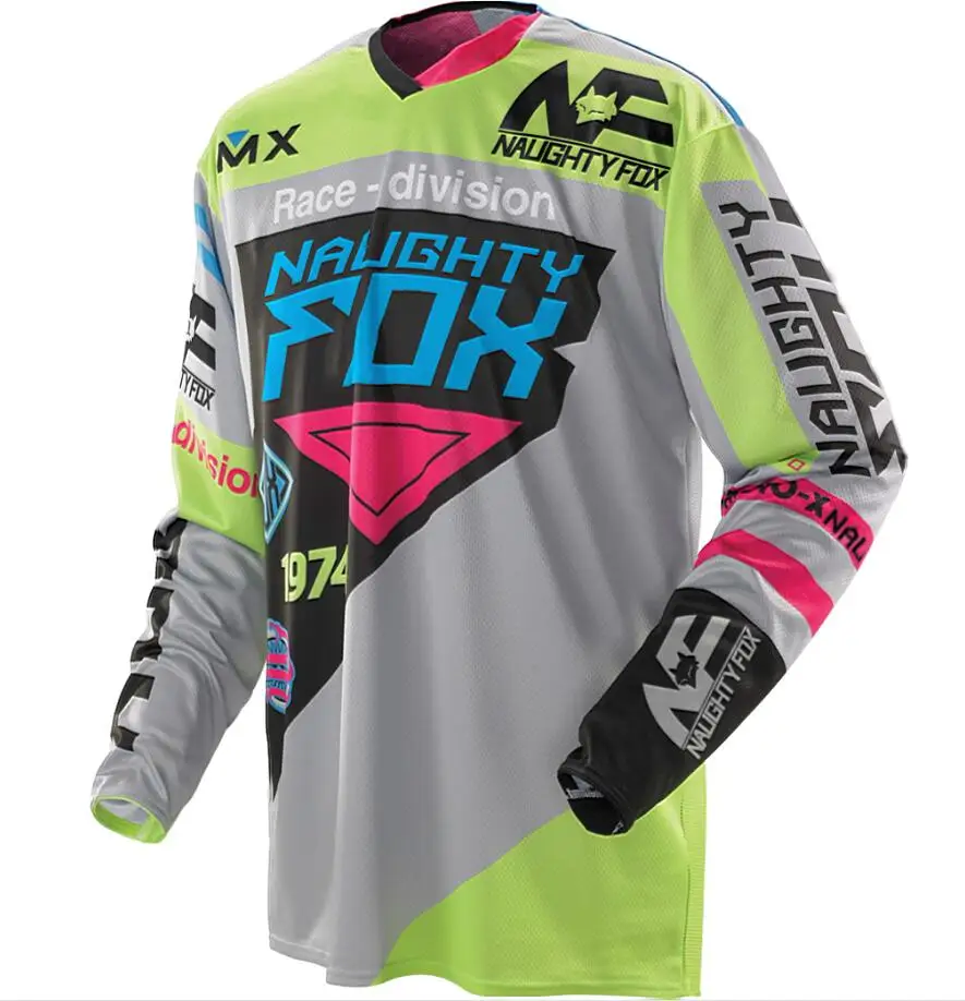 Mens Fox Cycling Jersey Motocross MX/ATV/BMX/MTB Dirt Road Bike Racing Shirt 