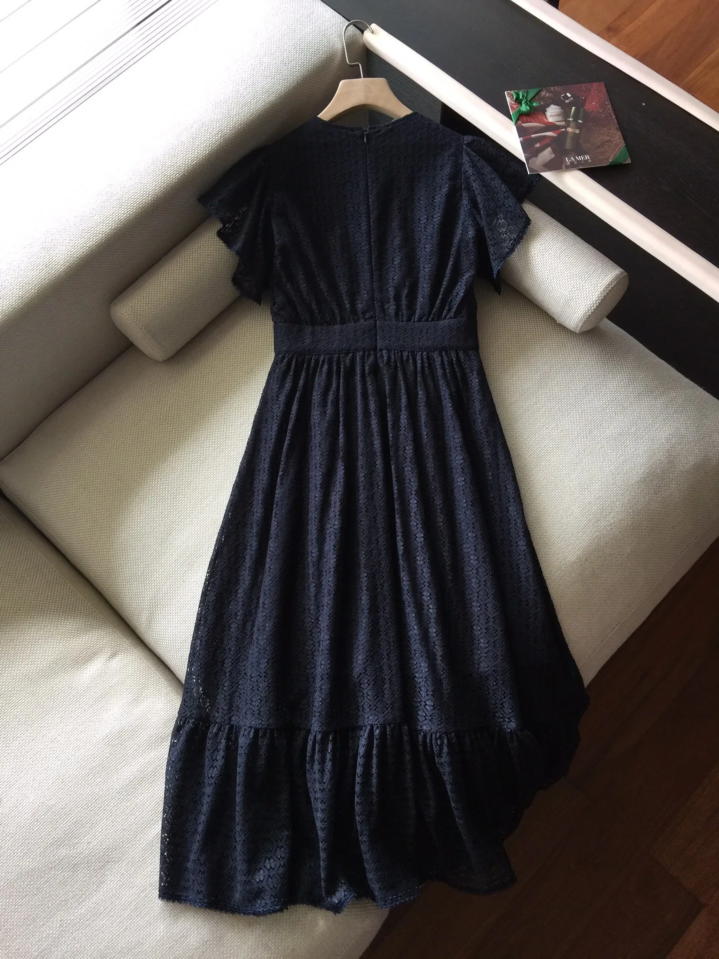 2019 New Fashion Stitching Ruffled Lace Luxury Dresses for Women Freeshipping