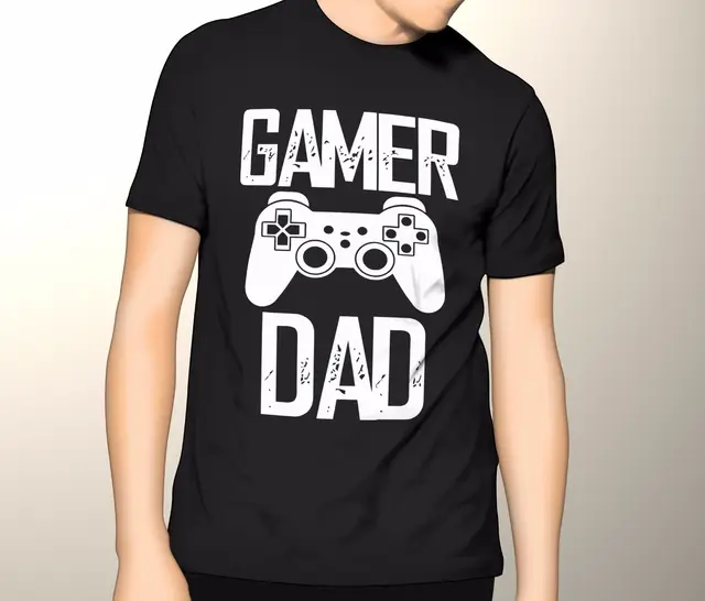 Gamer Shirt, Gamer Dad Premium Graphic T Shirt S 5XL-in T-Shirts from ...