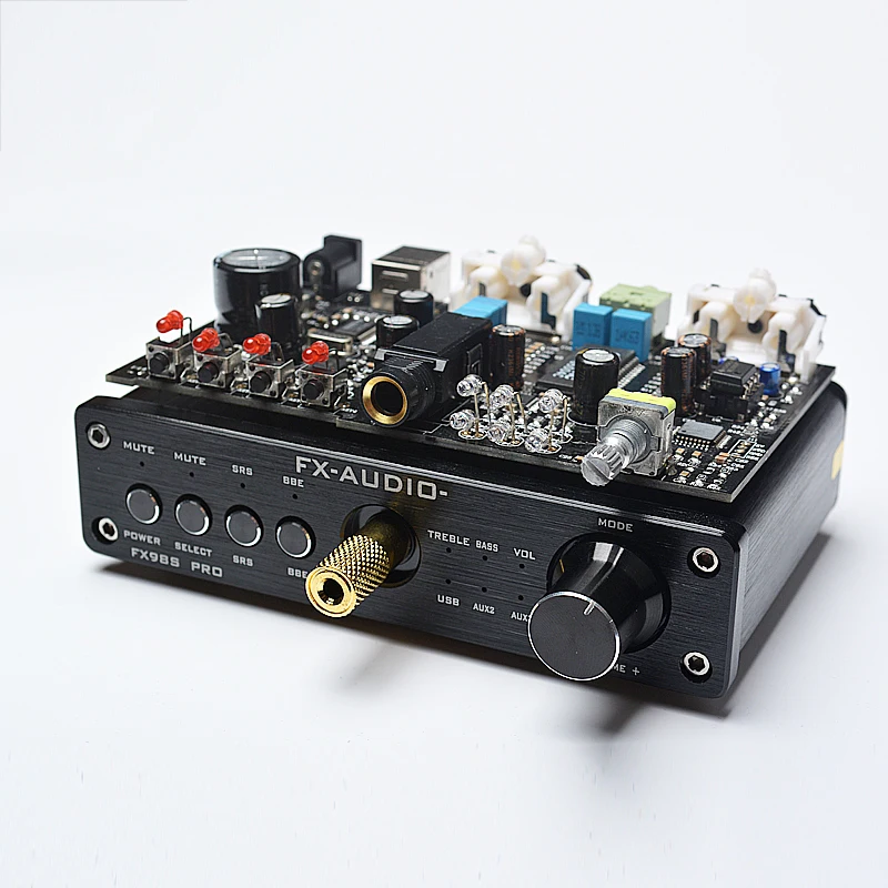 FX-Audio FX-98S Pro DAC PCM2704 MAX9722 Headphone Amplifier Upgraded Version USB Decoder Sound Effect EQ Processor Amplifier FX-Audio FX-98S Pro DAC PCM2704 MAX9722 Headphone Amplifier Upgraded Version USB Decoder Sound Effect EQ Processor Amplifier