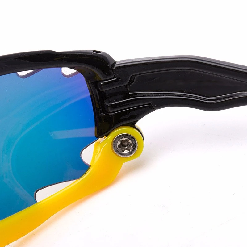 3 Lens Polarized Cycling Glasses Jaw Sport Cycling Sunglasses Men UV400 Breaker MTB Cycling Eyewear Bike Bicycle Goggles