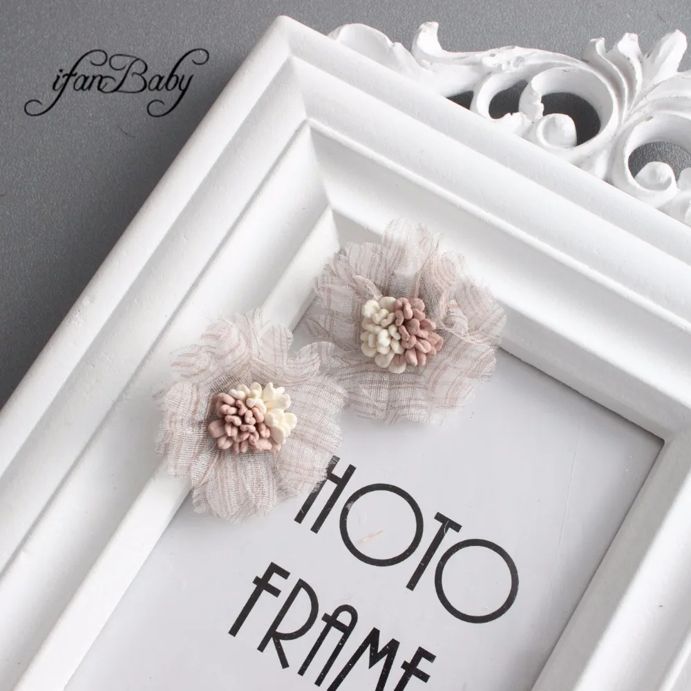 Organza blossom hair flower 5