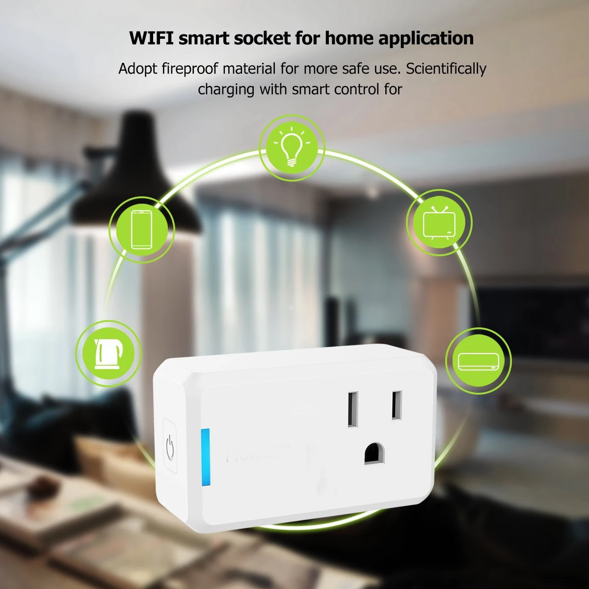 Wi-Fi Smart Plug розетка разъём адаптера питания дистанционное управление приложением Homekit Совместимость с Amazon Alexa, Google Home Assistant iftt