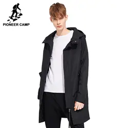 Пионерский лагерь 2018 весений мужский плащ с капюшоном брендовая мужская повседневная одежда модная качественная ветровка мужское пальто