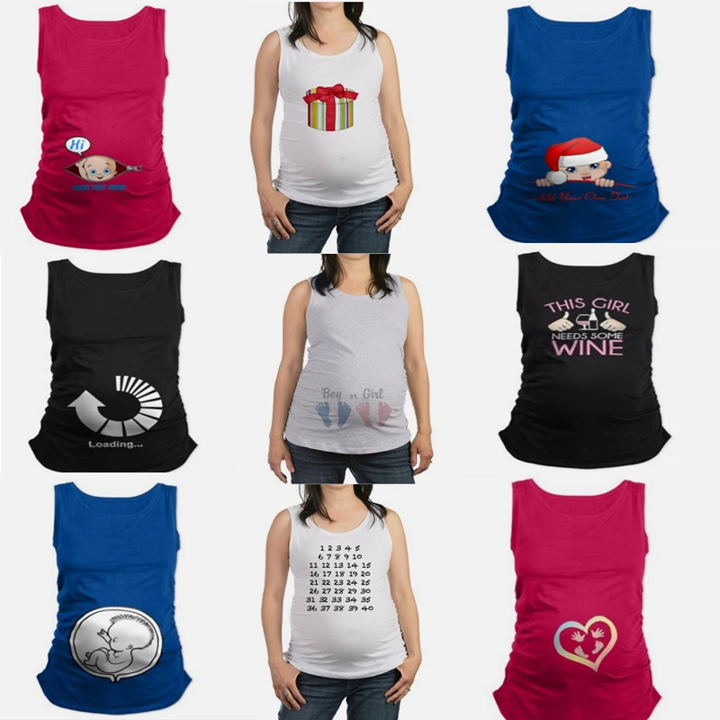 Camisoles Одежда для беременных с арбузным животом Mamagaga Женская майка летняя одежда