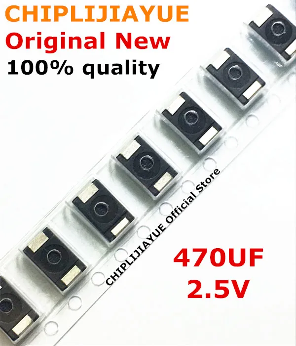 

(5-10-20piece) 100% New 2R5TPE470M9 470UF 2.5V SMD Tantalum Capacitors Polymer POSCAP Type D ultra-thin 7343 D7343 Original