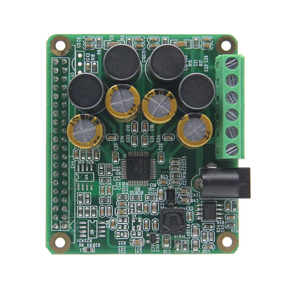 CLAITE HIFI AMP Плата расширения аудио модуль для Raspberry Pi 3 Model B/Pi 2B/B+ 25 Вт 12-20 в