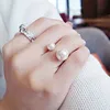 G293 de moda Mujer anillo, Anillos de perlas simuladas ajustable Anillos abiertos para las mujeres joyería de la boda de las niñas Bijoux anillo de dedo ► Foto 3/5