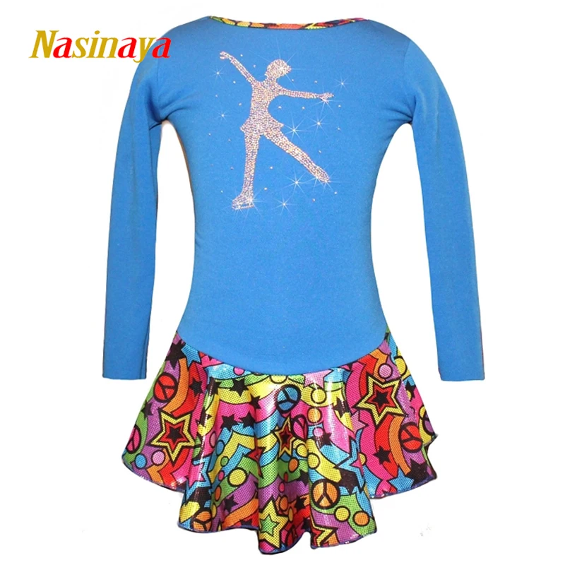 

Nasinaya Figure Skating Dress Customized Competition Ice Skating Skirt for Girl Women Kids Patinaje Gymnastics Performance 303