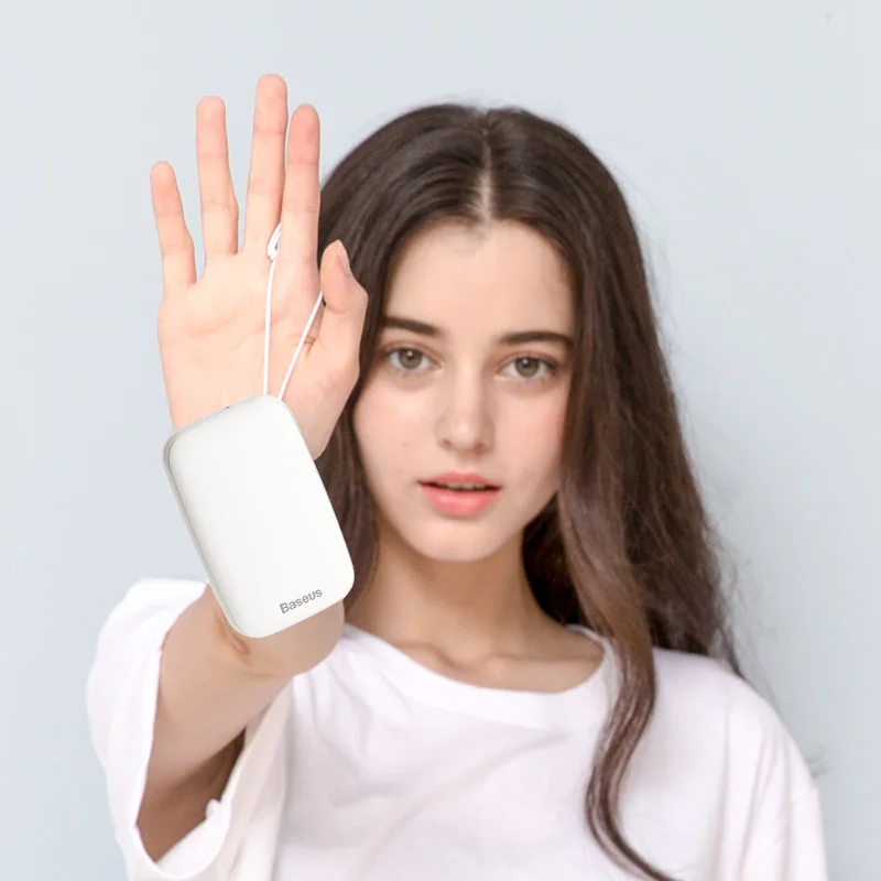 Baseus 10000mAh Mini Portable Poverbank USB Charger Power Bank Mobile Phone External Battery Pack Powerbank For iPhone Samsung