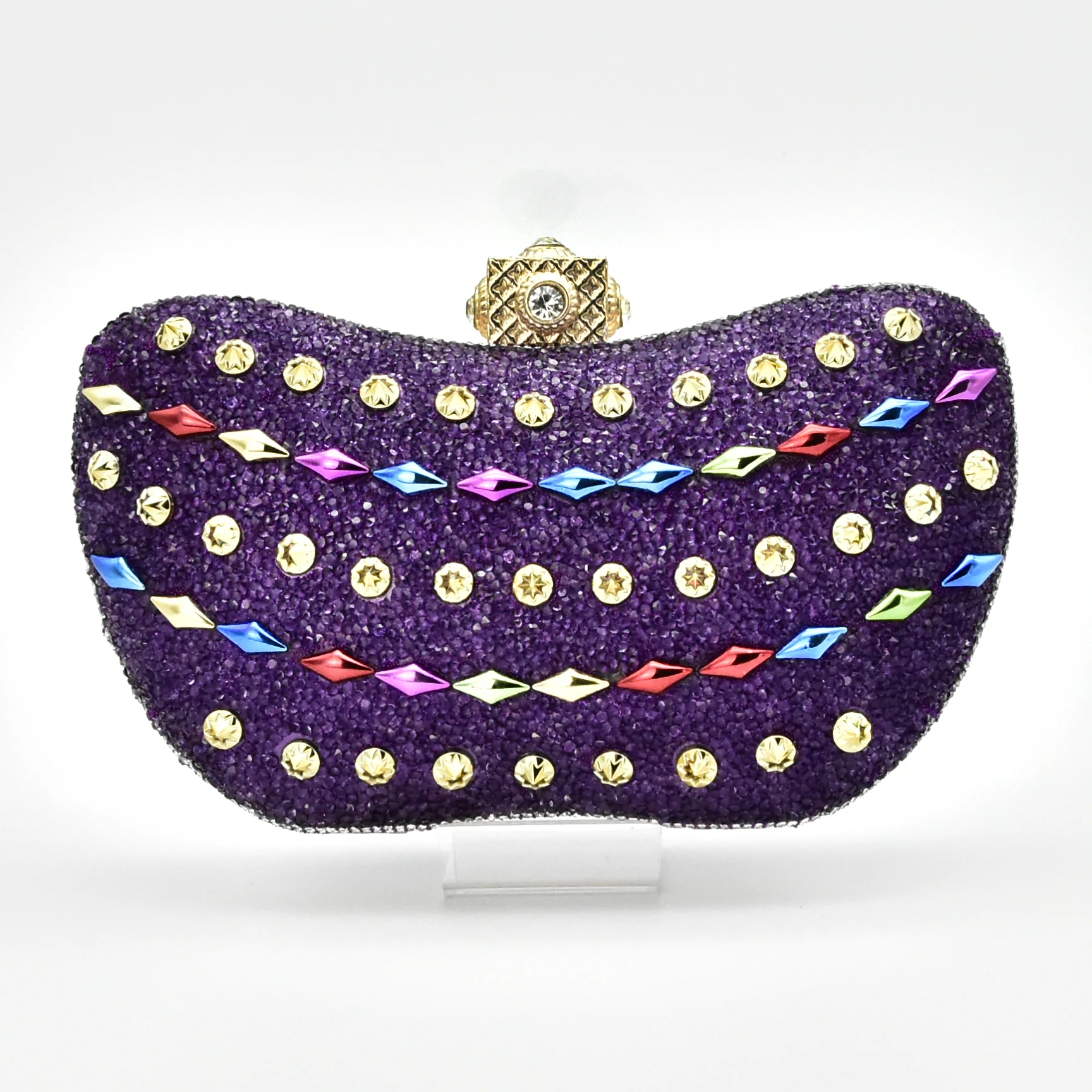 Bolsos Calidad Azul Púrpura Alta Color Decorados Zapatos Bolsos Calidad Azul Púrpura Alta Color Decorados Zapatos