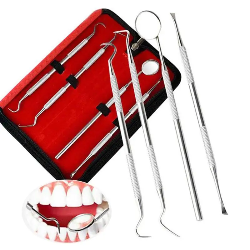 4Pcs/set Oral Care Dentist Instruments Teeth Scraper Carving Kit With