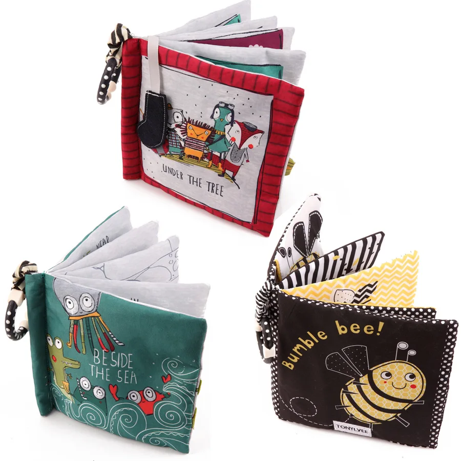 

Animals Matching Baby Toy Development Cloth Books Learning & Education Cloth Book 3~24 Month Child Interest Training DS19