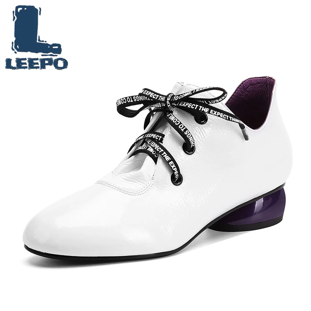 

Low Heel Shoes Women Ladies White Block Heels Fenty Beauty Spring Lace-Up Shoe Woman Black Luxury Designers Big Size Pumps