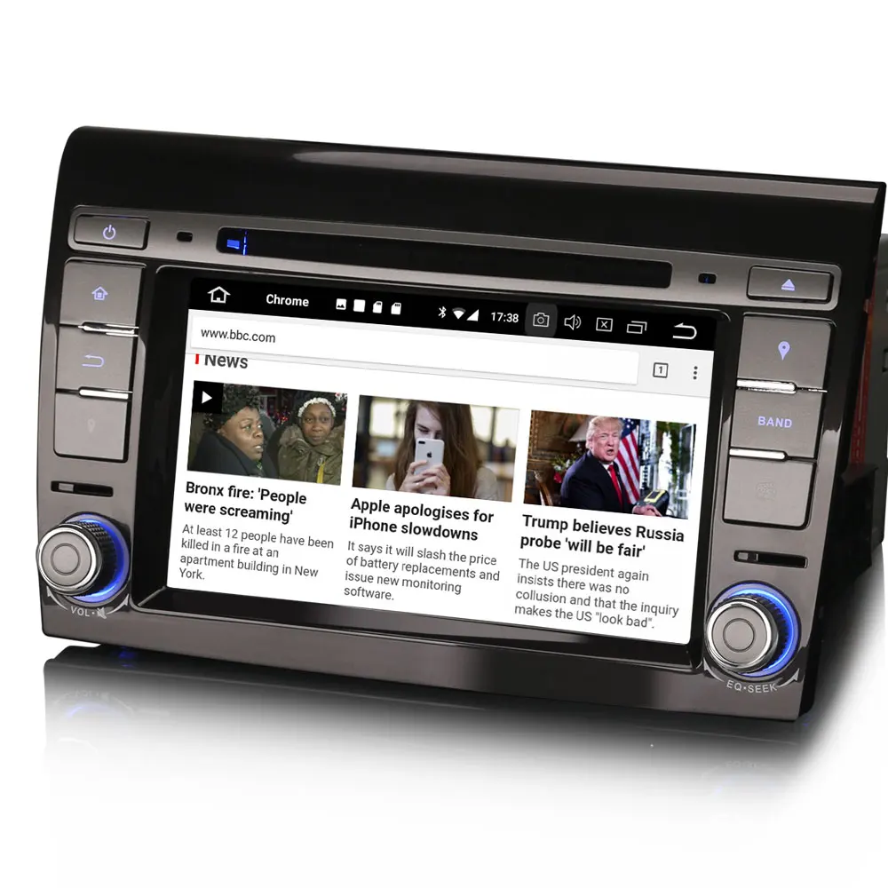 Top 7" Quad-Core Android 8.1 Oreo OS Car DVD Multimedia Navigation GPS Radio for Fiat Bravo 2007 2008 2009 2010 2011 2012 2013 2014 3