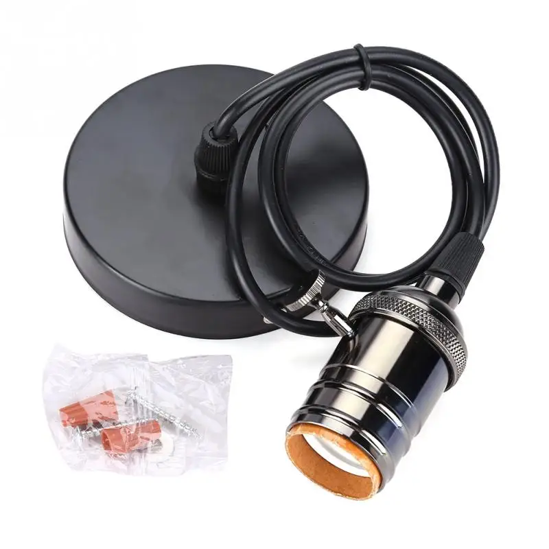 Retro Wall Mounted Hanging Light Socket Base Adapter E27 Socket