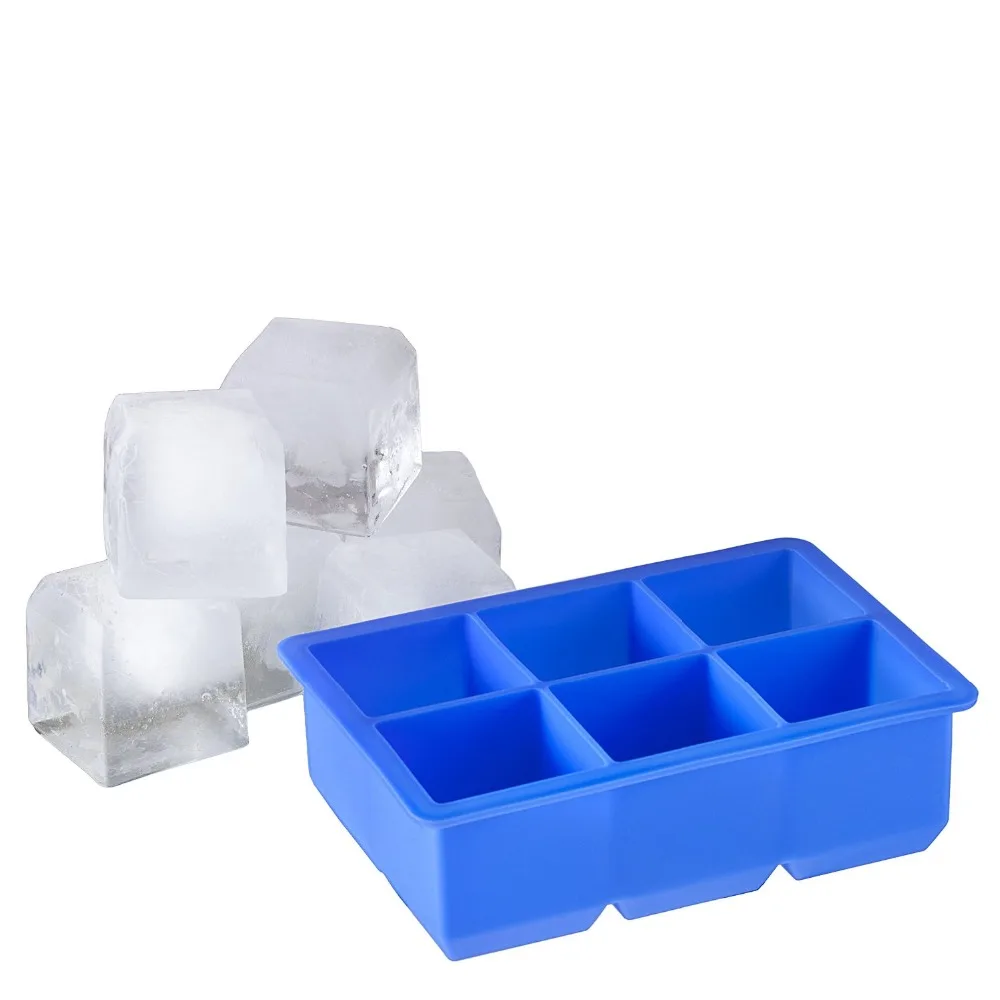 Cavity Silicone Cube Maker large Perfect Square Ice Tray Whisky