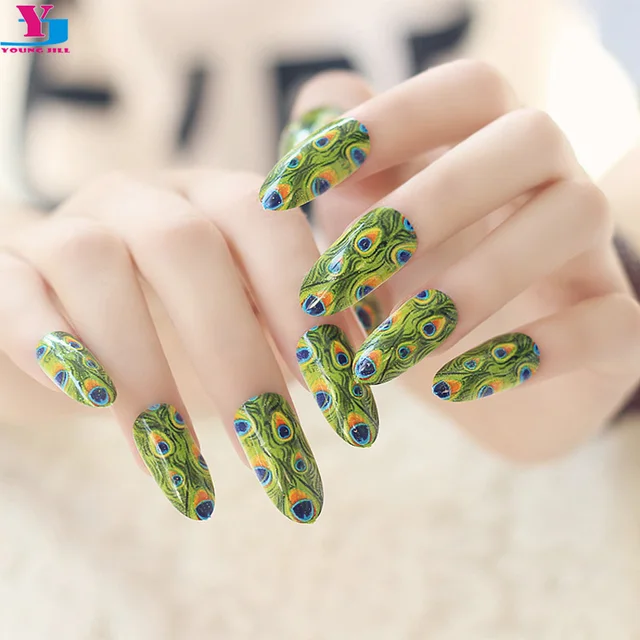 50 Peacock Nail Art Design Ideas
