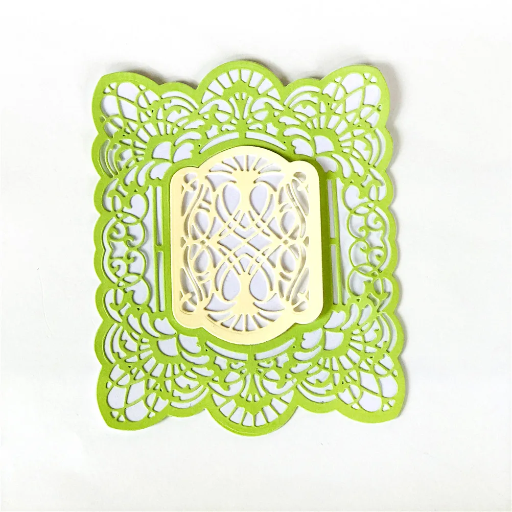 Flower & Layer Frame Dies Cutting Metal Decorative Scrapbooking Steel