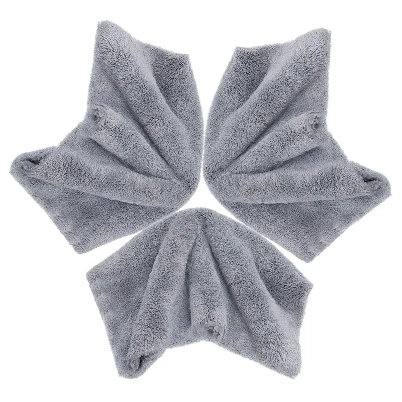 

2019 3 Pcs/Set Microfibre Cloths Scratch-Free Gentle Clean Towels for Car Care Cleaning CSL88