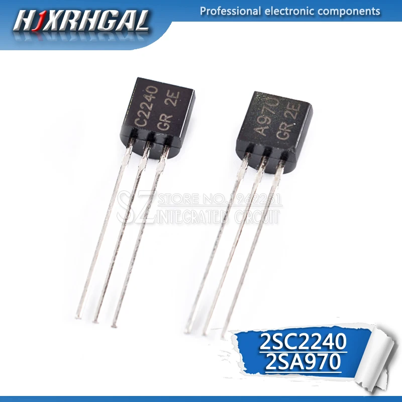 Биполярные транзисторы от-92 до-100 шт. 2SA970 2SC2240 (50 * A970 + 50 C2240) BJT NPN новые и