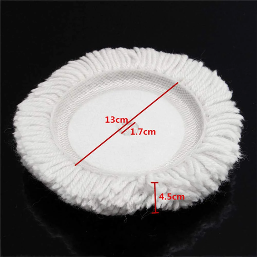 125 мм 5 дюймов), полировальная машинка для автомобилей с эксцентриковым для уход за автомобильной краской воском шерстяное шлифовальное буферные площадки аксессуар для мытья автомобиля буфер из мягкой шерсти Pad крышка