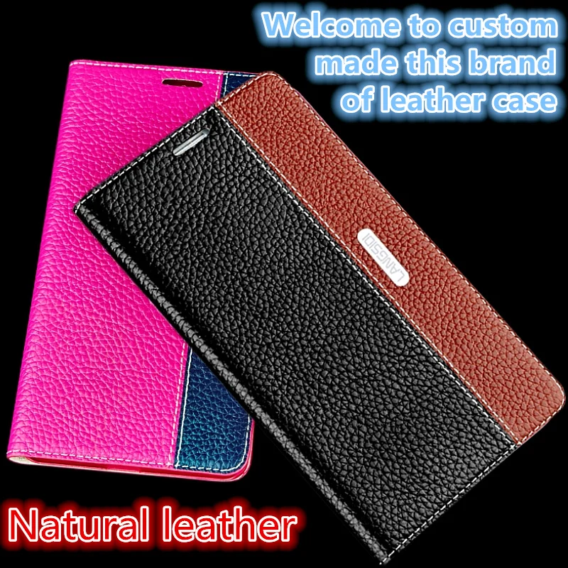 

LS06 Genuine Leather Flip Cover With Card Slot For LG V30 Phone Case For LG V30 Case