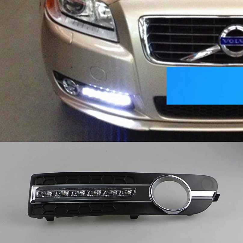 2 шт. Тюнинг автомобилей для Volvo S80 2009 2013 Светодиодный дневной светильник дневные