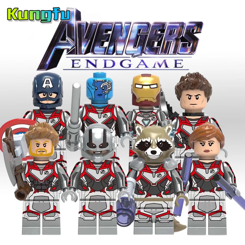 

Legoingly figures Avengers EndGames Marvel Ironman Quantum warfare figures Building Blocks bircks compatible Legoes toys kids