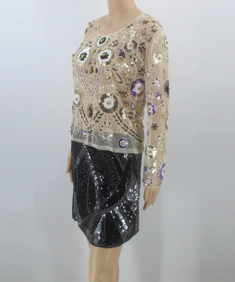 Новое поступление, летние юбки с пайетками 2018, винтажная юбка-карандаш с бисером на молнии с эластичной резинкой на талии, уличная Женская