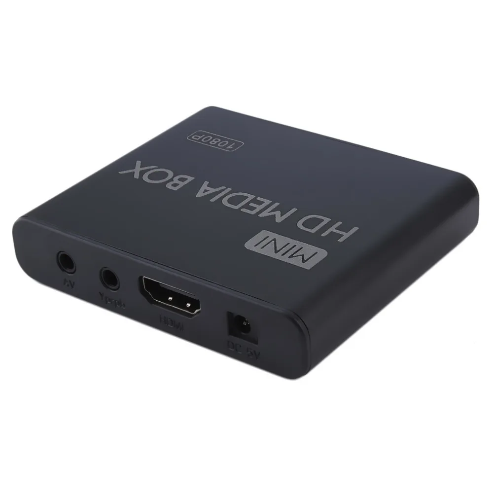 Mini Media Player 1080P Mini HDD Media Box TV box Video Multimedia Player Full HD With SD MMC Card Reader 100Mpbs AU EU US Plug