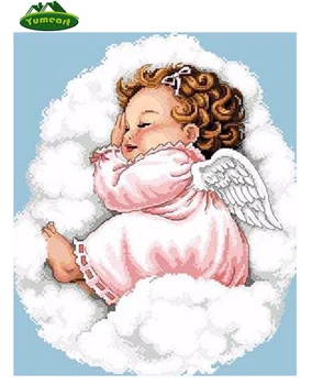 

5D DIY Diamond Painting Crystal Girl Sleeping Angel Diamond Mosaic Baby Pattern Cross Stitch Home Decor Diamond Embroidery