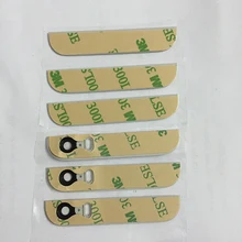 5sets 10pcs Top and Bottom Glass Back Cover Replacement with Camera Flash Lens For iPhone 5S