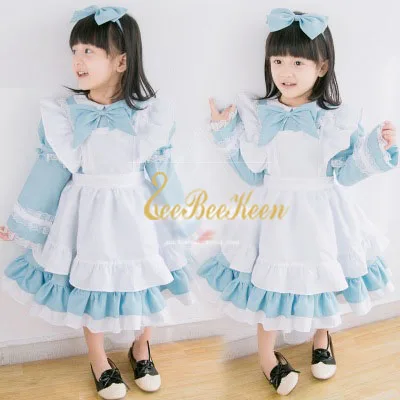 

Girls Cosplay Dress Anime Halloween Women Adult Anime Alice In Wonderland Party Dress Alice Dream Maid Lolita Cosplay Costume