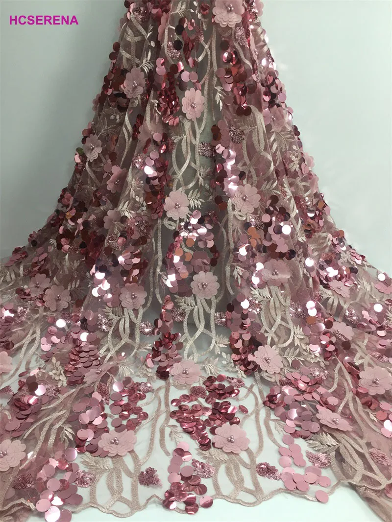 

2018 New arrival Red Net Lace Fabric, Latest African French Lace Net Fabric With beads, High Quality Nigeria Lace Fabrics