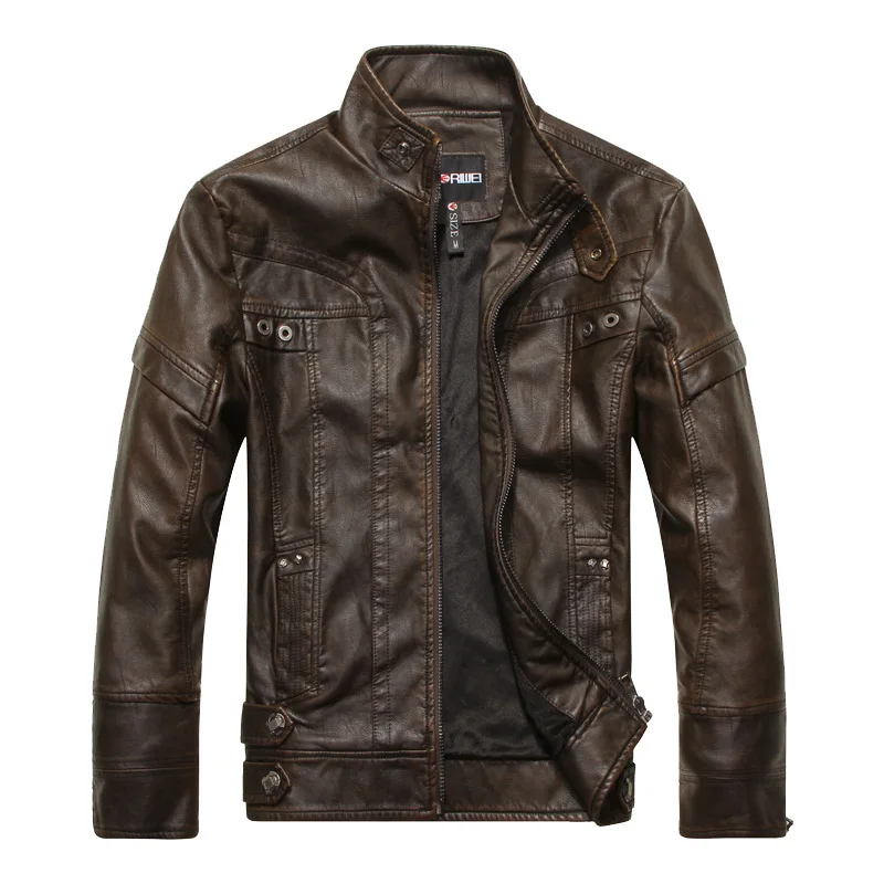 Online Get Cheap Mens Brown Leather Motorcycle Jackets -Aliexpress ...