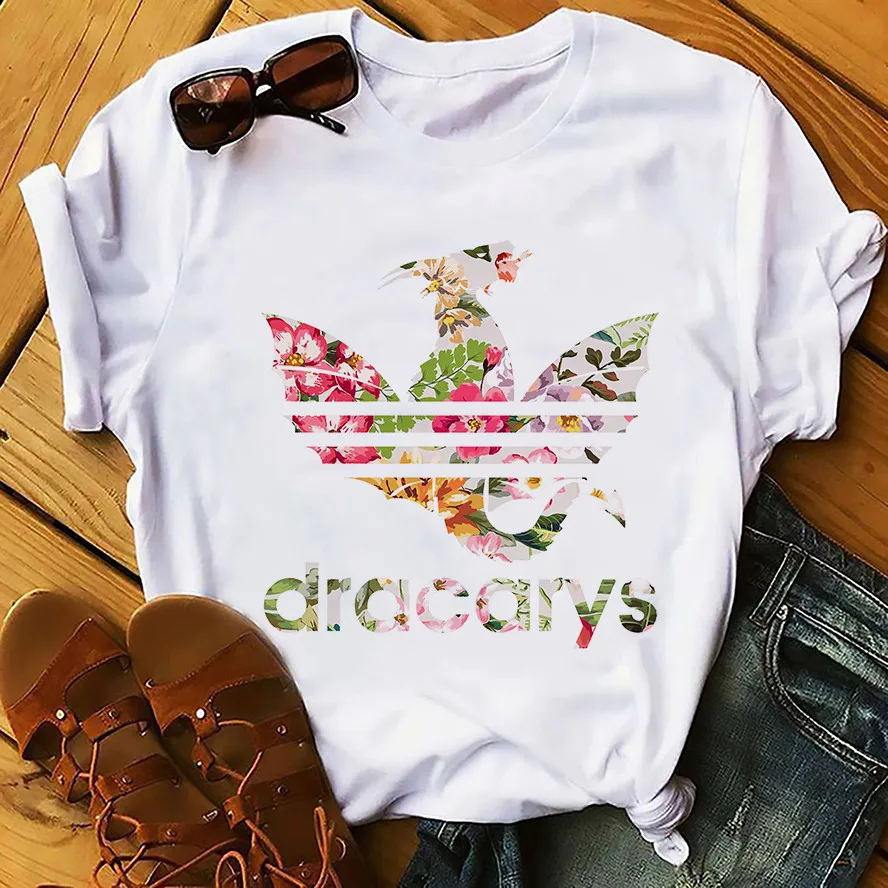 Daenerys Dragon Camiseta Dracarys забавная Футболка мужская летняя новая белая Повседневная футболка унисекс крутая уличная одежда Harajuku футболка - Цвет: P1000-7