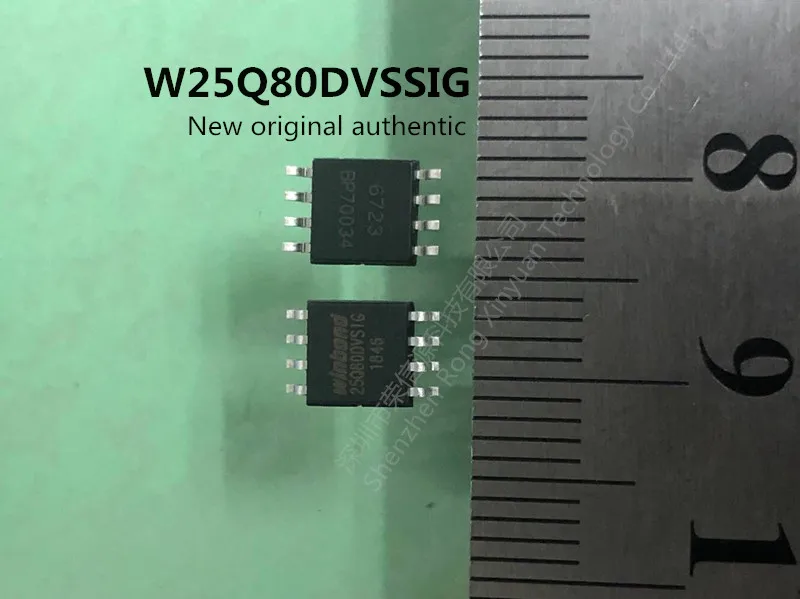 

100% New Original W25Q80DVSSIG 25Q80DVSIG 25Q80 SOP-8 8M-bit 3.0V Serial Flash Memory with uniform 4KB sectors and Dual/Quad SPI