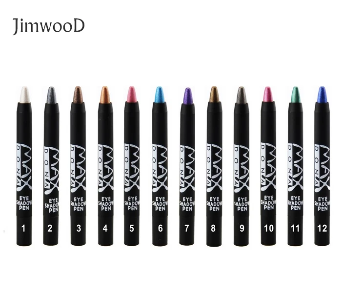 

1pc Lady Makeup Eye Shadow Pencil 12 Colors Waterproof Pencil Make Up Eye Liner Crayon Cosmetics Pen