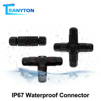 

IP67 Waterproof Connector 2 Pin 3 Pin Electrical Terminal Adapter Wire Connectors Straight/T/Cross Shape Connector for LED Light