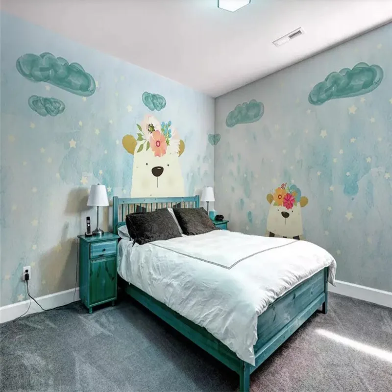 Custom 3d wallpaper mural cartoon children's room full house wall - high-grade waterproof material Custom 3d wallpaper mural cartoon children's room full house wall - high-grade waterproof material