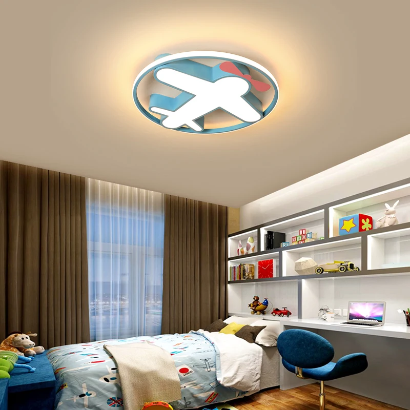 

Cartoon plane Led Ceiling Lights Modern Children Ceiling Lamp for Bedroom Kids Room Home Indoor Lighting Decoration Fixture