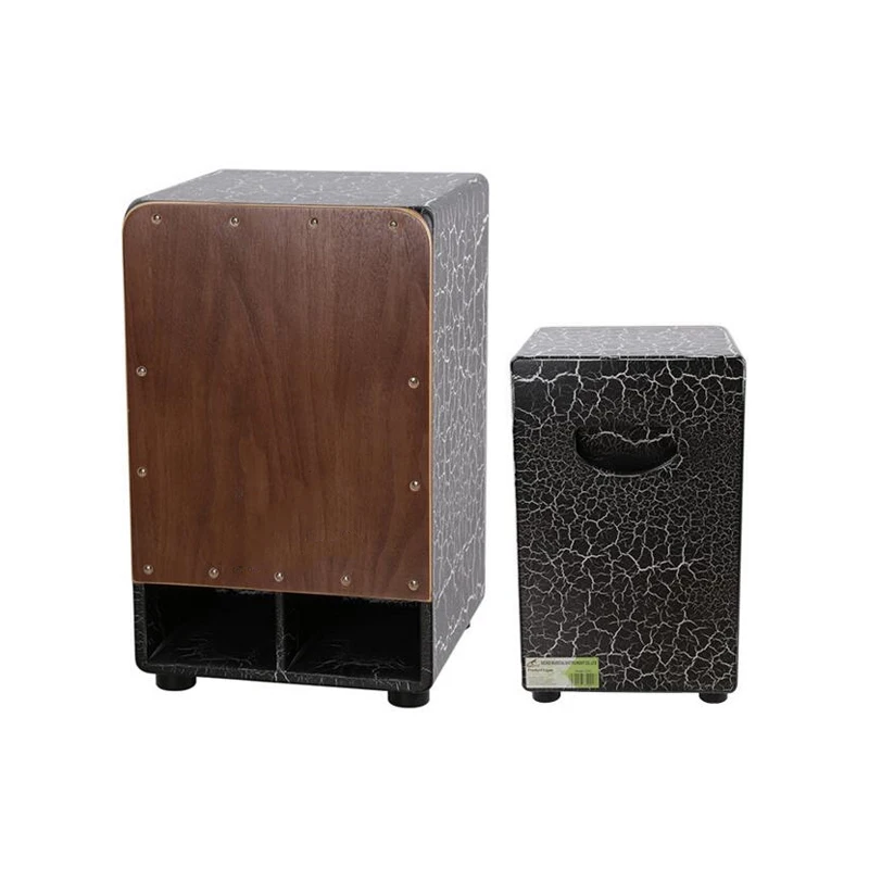 Высокое качество для взрослых Cajon барабан 310*300*480 мм Размер фанеры орехового ореха нормальный цвет с пеной мешок инструменты